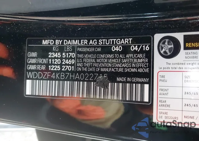 WDDZF4KB7HA022715: 43447529