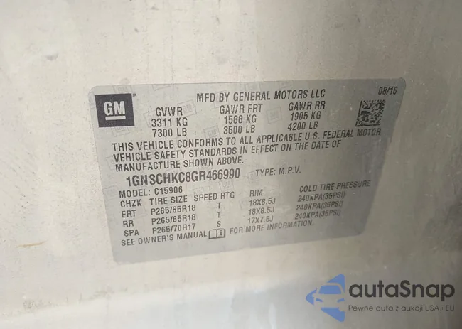 1GNSCHKC8GR466990: 43447536