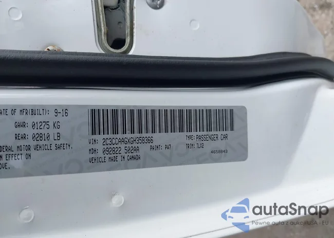 2C3CCAAGXGH358366: 43448691