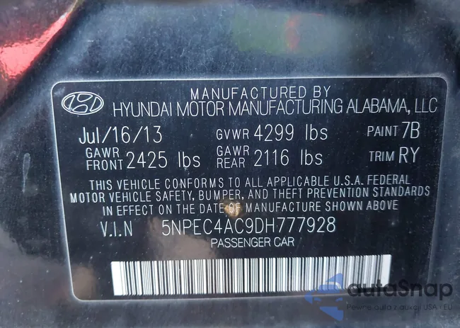 5NPEC4AC9DH777928: 43448732