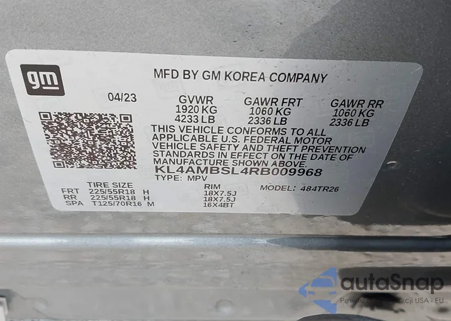 KL4AMBSL4RB009968: 43448776