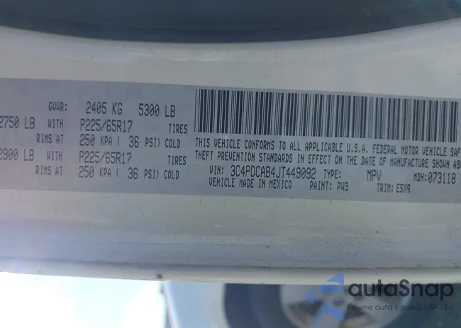 3C4PDCAB4JT449092: 43448869