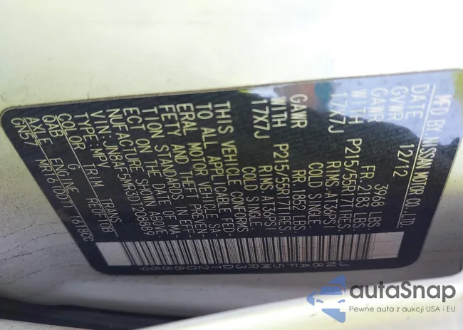 JN8AF5MR3DT208889: 43448932