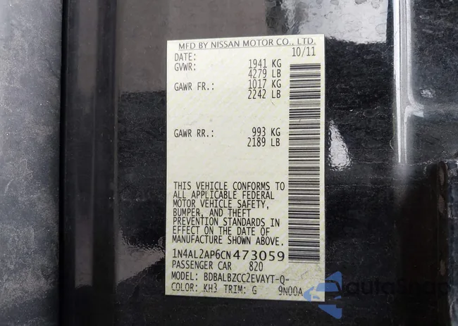 1N4AL2AP6CN473059: 43449047