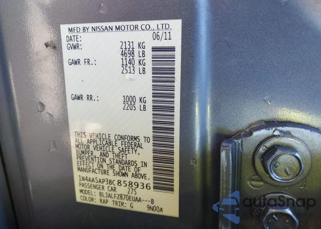 1N4AA5AP3BC858936: 43448169