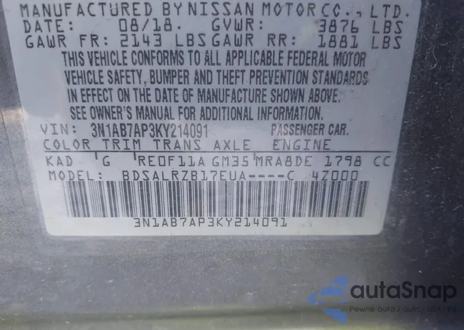 3N1AB7AP3KY214091: 43448380