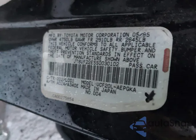 JT8UF22E5S0030102: 43448389