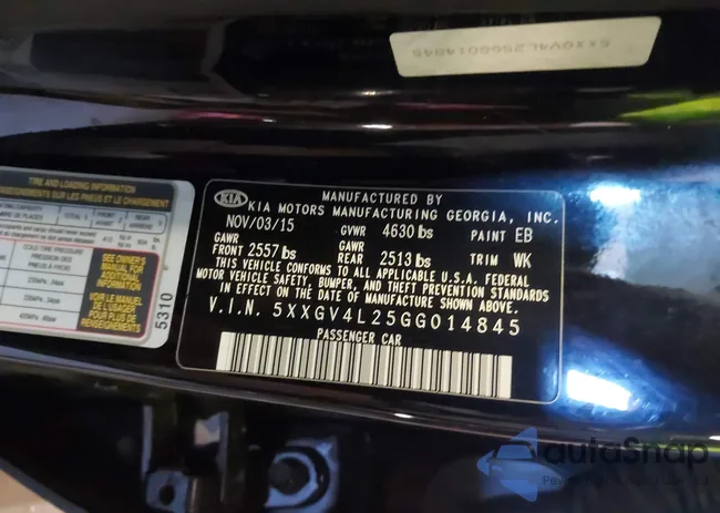 5XXGV4L25GG014845: 43448452