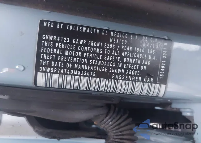 3VW5P7AT4DM823078: 43449553