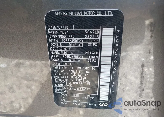 3PCAJ5M32KF116517: 43449639