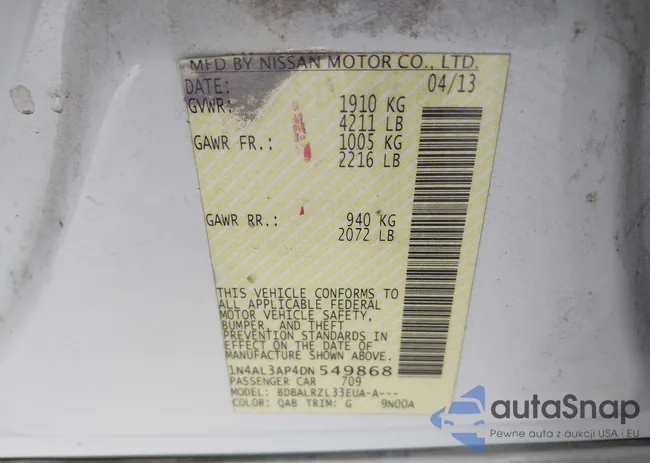 1N4AL3AP4DN549868: 43449690