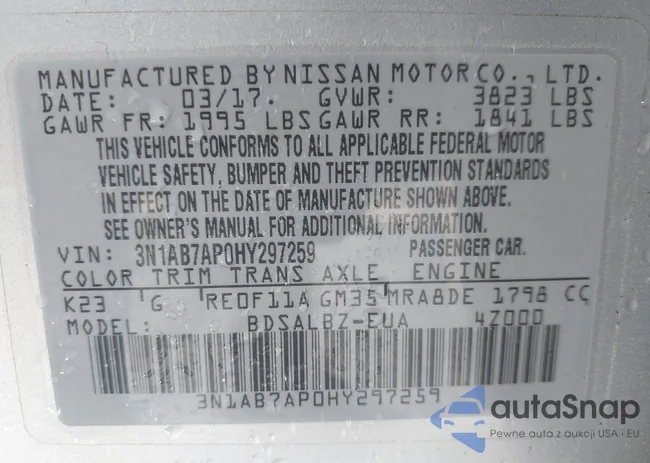 3N1AB7AP0HY297259: 43449741