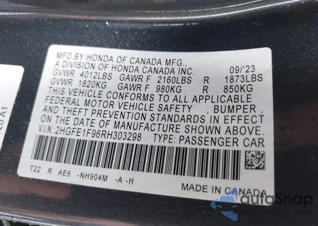 2HGFE1F96RH303298: 43449758