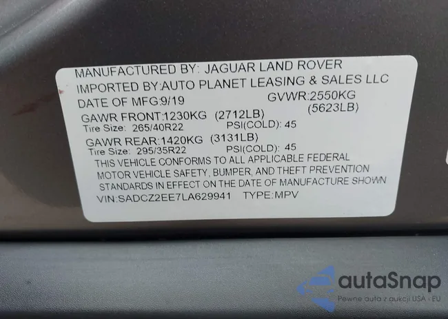 SADCZ2EE7LA629941: 43449774