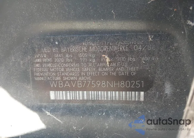 WBAVB77598NH80251: 43449792