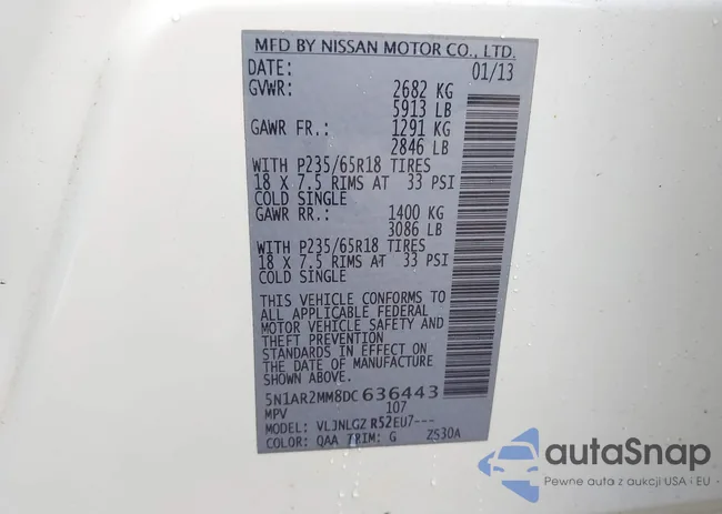 5N1AR2MM8DC636443: 43449826