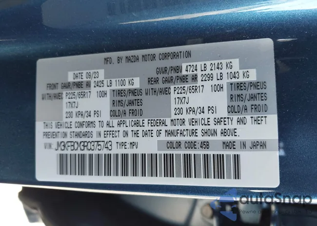 JM3KFBCM3R0375743: 43449879