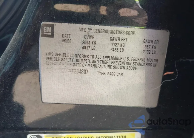 1G1ZJ57738F294807: 43450008