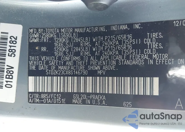 5TDZK23CX8S146790: 43449219