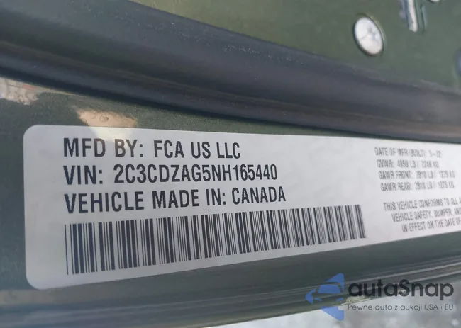 2C3CDZAG5NH165440: 43449236