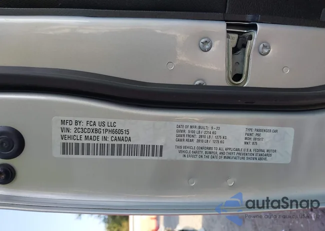 2C3CDXBG1PH660515: 43449256