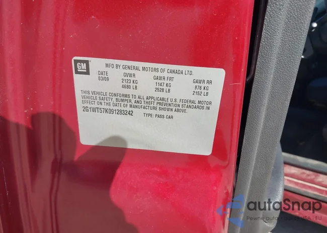 2G1WT57K091283242: 43449268