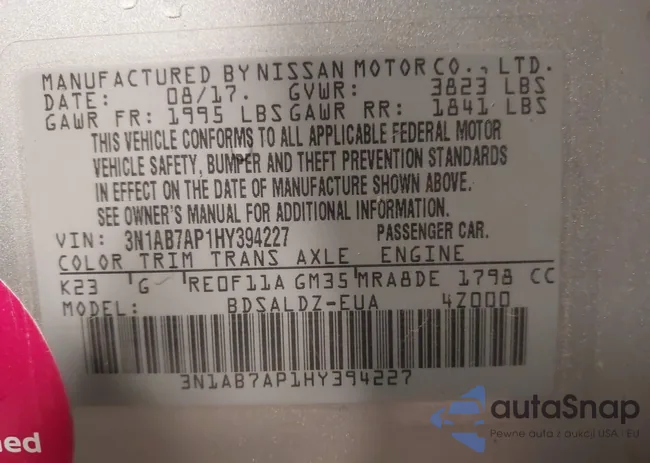 3N1AB7AP1HY394227: 43449538