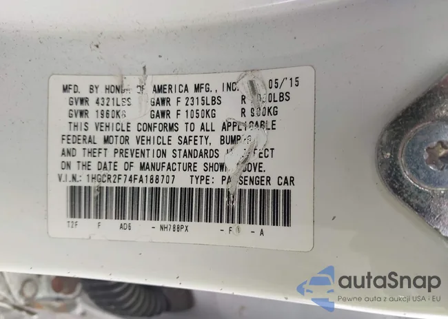 1HGCR2F74FA188707: 43450634