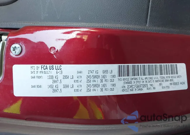 2C4RC1FG6KR732876: 43450658