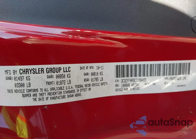 3C3CFFAR9CT198455: 43450726