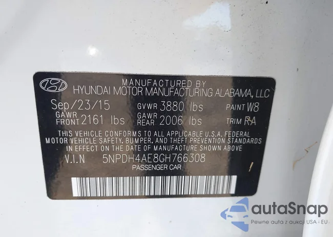 5NPDH4AE8GH766308: 43450761