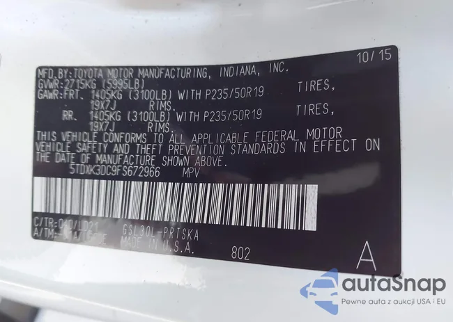 5TDXK3DC9FS672966: 43450772