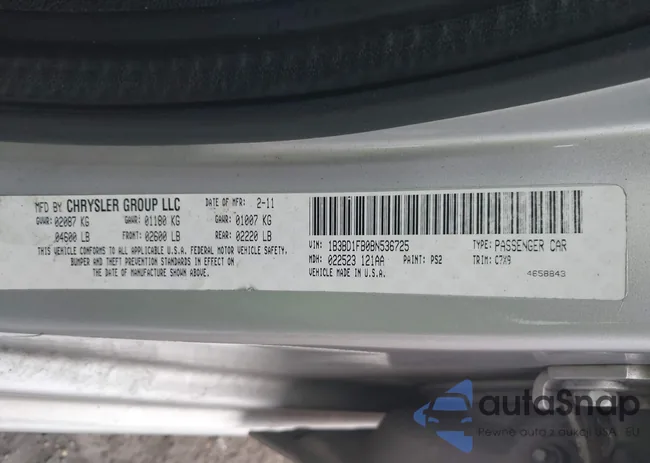 1B3BD1FB0BN536725: 43450820