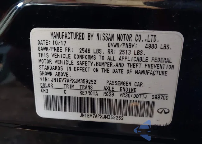 JN1EV7APXJM359252: 43450872