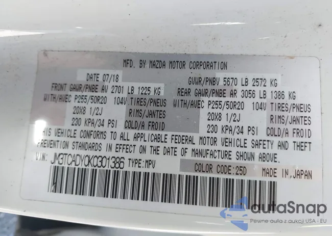 JM3TCADY0K0301386: 43451128