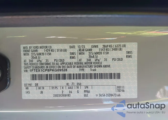 1FTEX1CP8PKG09528: 43450231