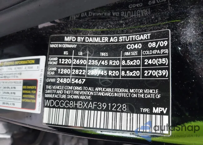 WDCGG8HBXAF391228: 43450235