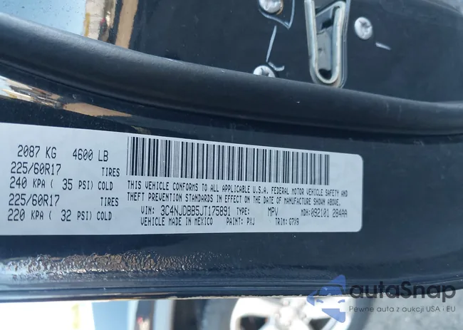 3C4NJDBB5JT175891: 43450278