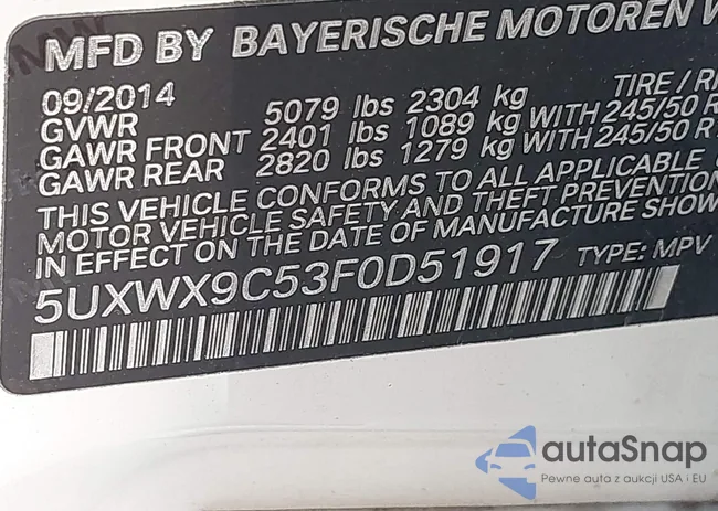 5UXWX9C53F0D51917: 43450485