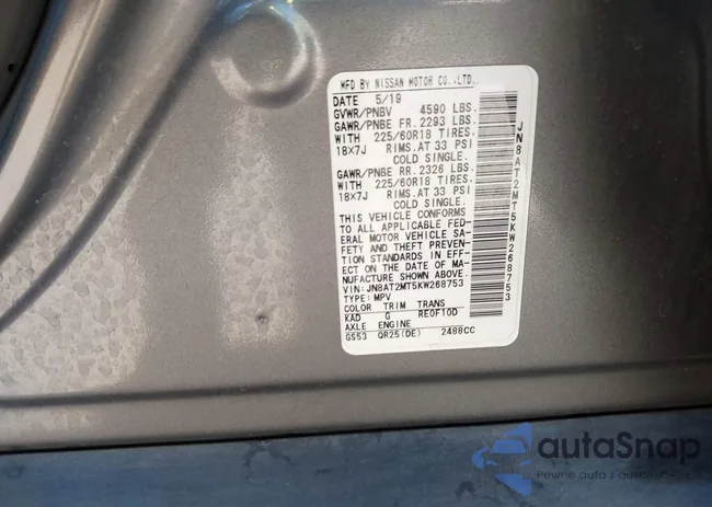 JN8AT2MT5KW268753: 43451549