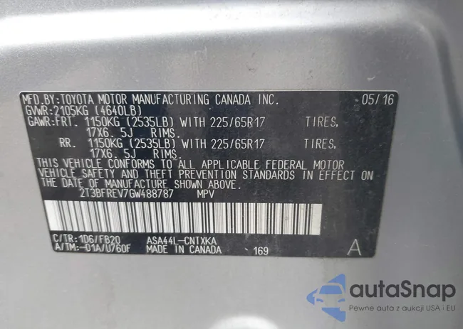 2T3BFREV7GW488787: 43451571