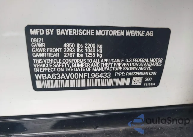 WBA63AV00NFL96433: 43451655