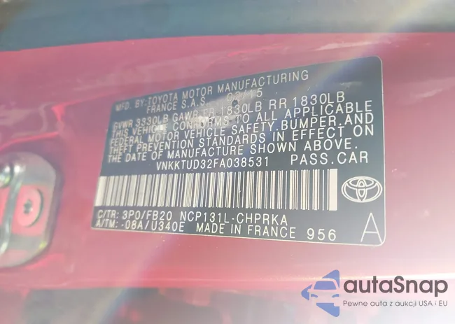 VNKKTUD32FA038531: 43451677