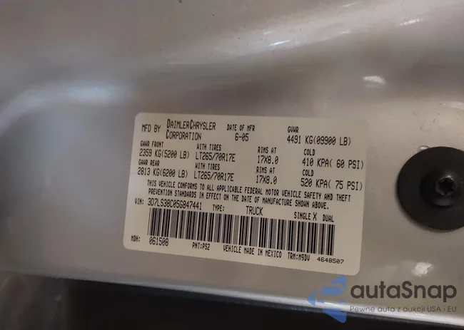 3D7LS38C05G847441: 43451716