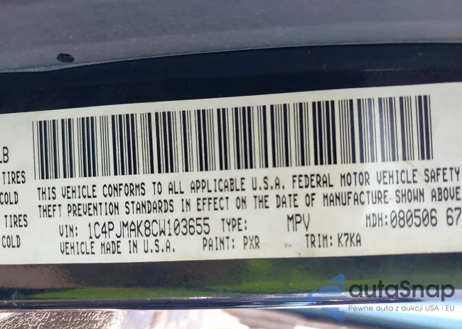 1C4PJMAK8CW103655: 43451833