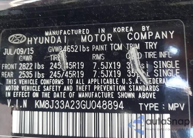 KM8J33A23GU048894: 43451921