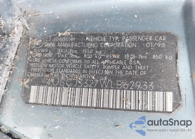 4USCJ3327WLB62933: 43451168