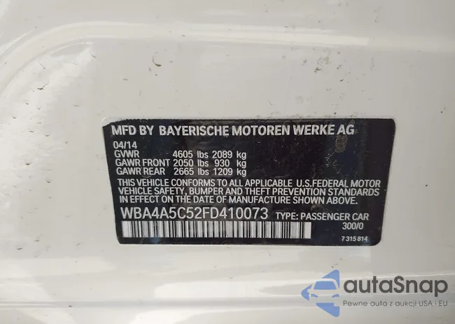 WBA4A5C52FD410073: 43451474