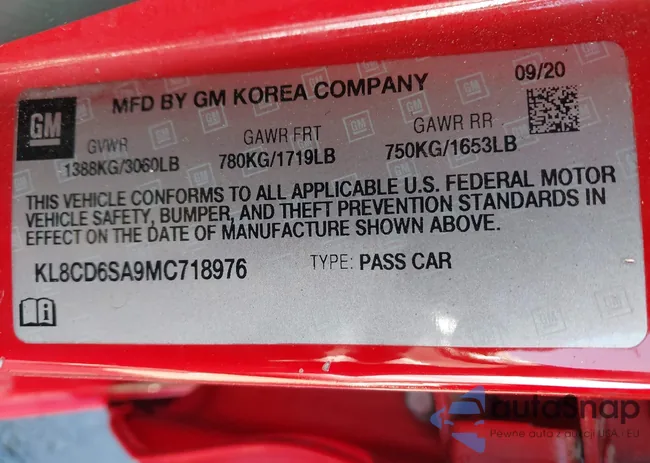 KL8CD6SA9MC718976: 43451481