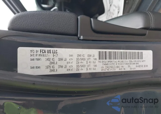 1C4RJFAG2JC119641: 43452602